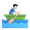 man rowing boat emoji